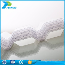 Paneles de material plástico ondulado